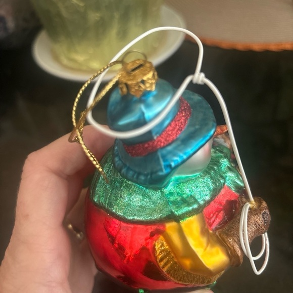 Vintage Hand Blown Snowman Cowboy With Lasso Christmas Ornament - Picture 6 of 8